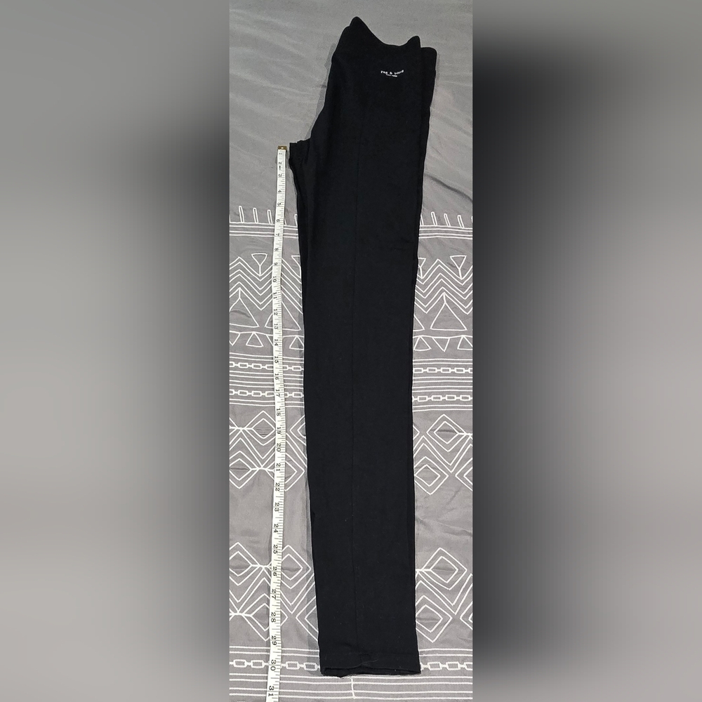 Rag & Bone High Waisted Leggings With Zipper Ankle Detail Size Small - Picture 4 of 9